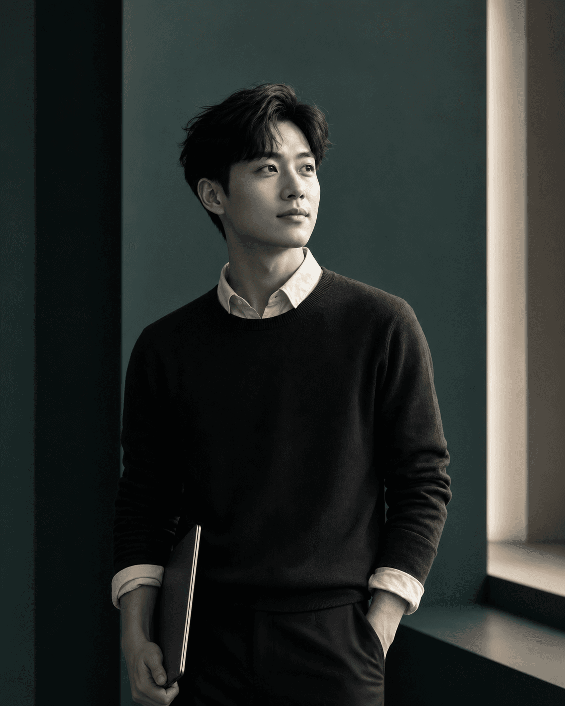 East Asian university student portrait for a generated career website